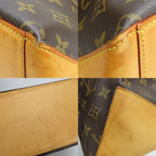 Louis Vuitton Tote Bag Cabas Mezzo Monogram Nubuck Leather Brown — view 7