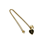 Chanel Coco Mark Heart Motif GP Chain Necklace Pendant Gold 02P — view 4