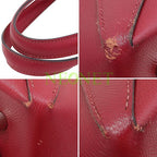 Hermes Maxi Box Leather Cabas 36 Tote Hand Bag D4580 — view 7