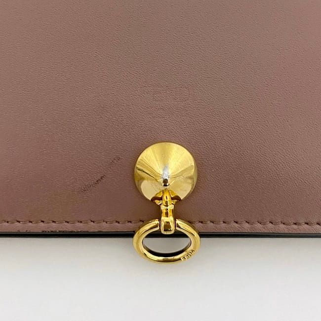 Fendi Bifold Wallet Pink Beige Bytheyard 8 M0387 — view 6