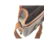 Celine Shoulder Bag Crossbody Macadam Pattern Vintage M92 Brown — view 7