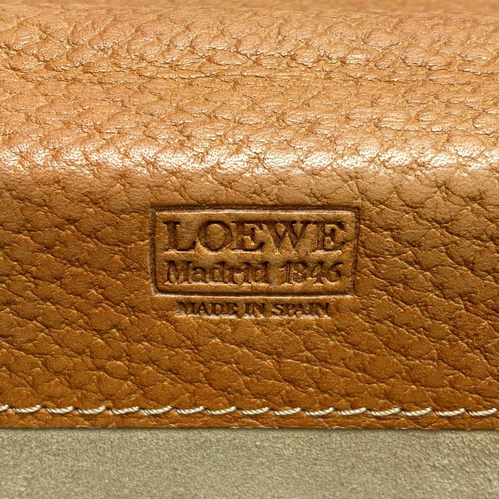 Loewe Anagram Business Bag Brown Leather Briefcase with Hotei — view 4