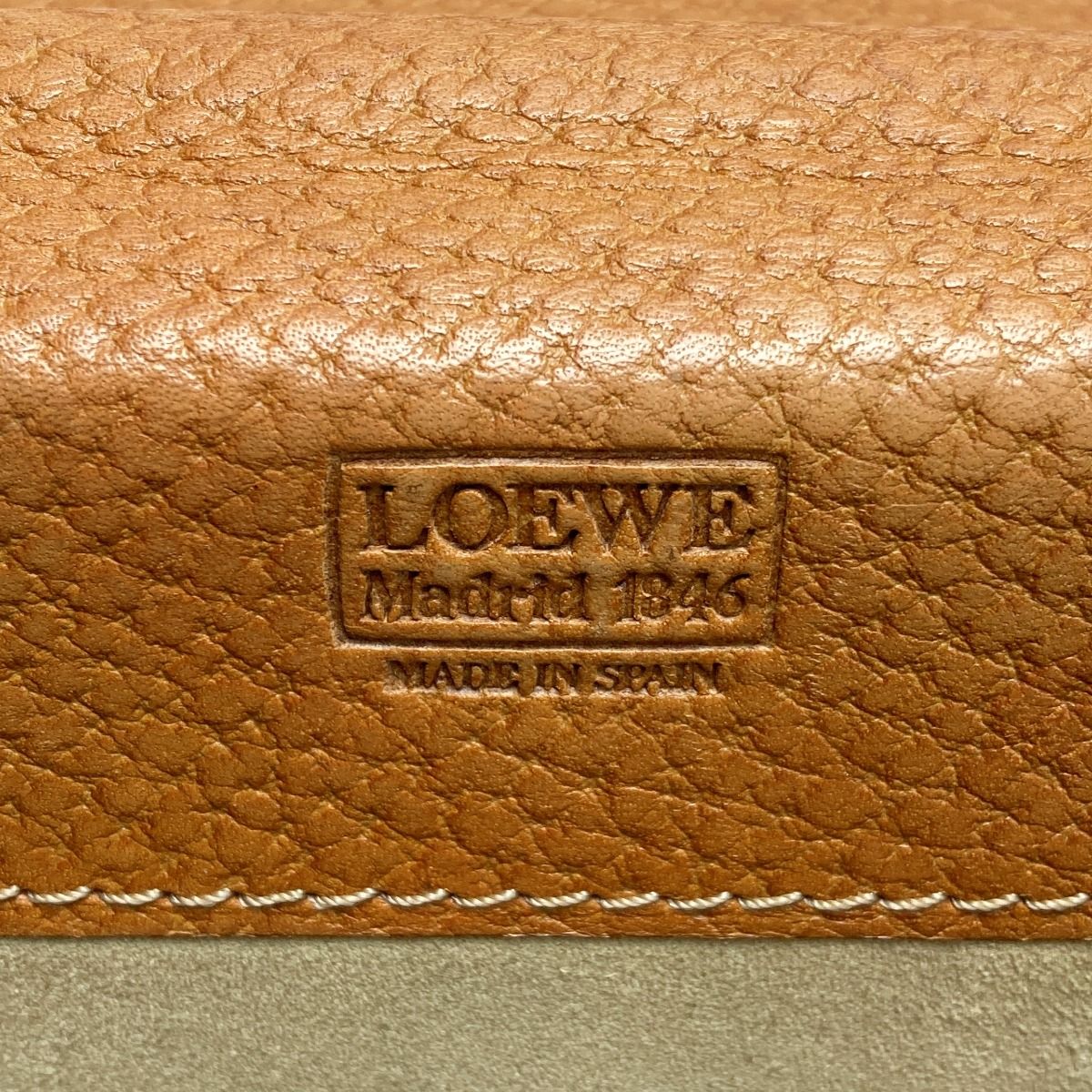 Loewe Anagram Business Bag Brown Leather Briefcase with Hotei — view 4