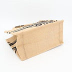 Christian Dior Book Tote Small Bag Jute Canvas — view 4