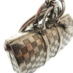 Louis Vuitton The Keepall Charm Damier Key Holder Metal Silver 1158 — view 9
