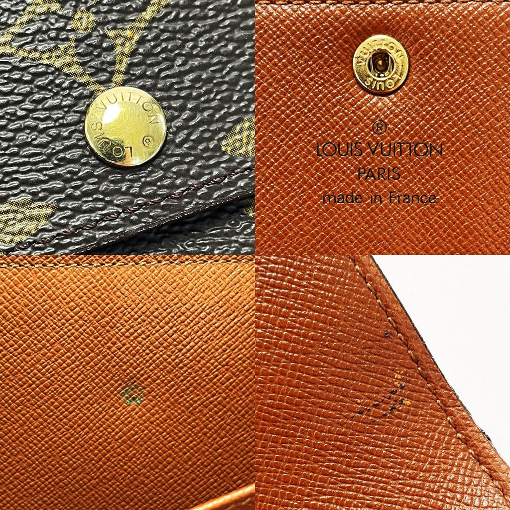 Louis Vuitton Porte Tresor Etuit Papier Sp0937 Brown Monogram Bifold Wallet — view 6