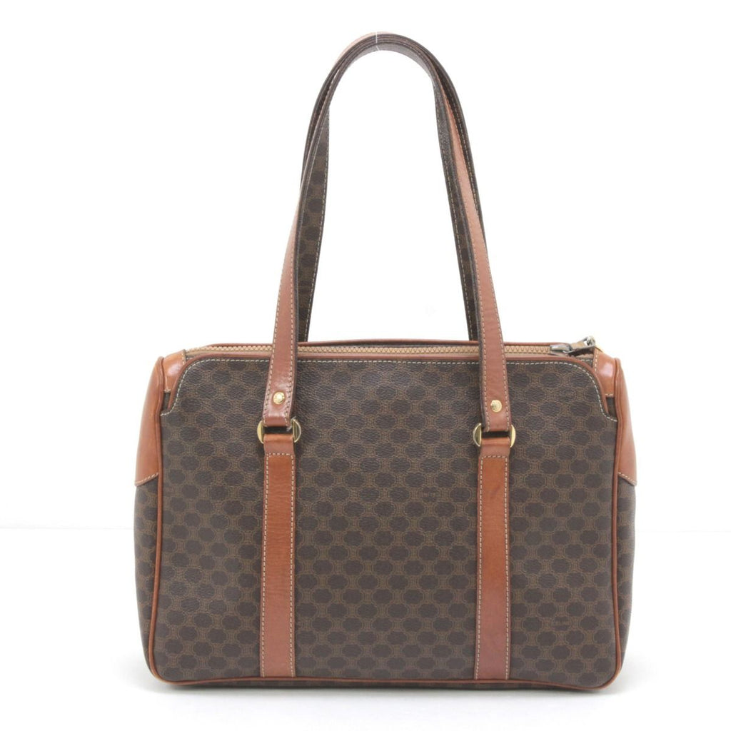Celine Macadam Pattern Tote Bag Brown — view 3