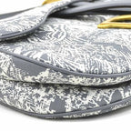 Christian Dior Saddle Bag Toile de Jouy Reverse Jacquard — view 7