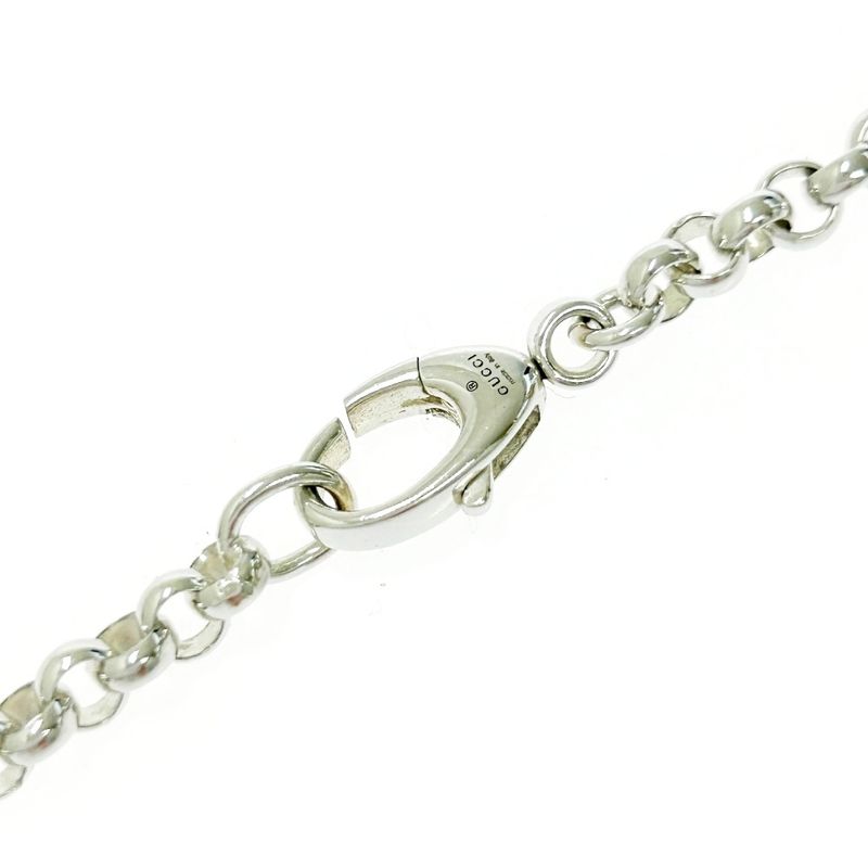 Gucci Silver Round Logo Necklace 20.9 g 925 Engraved — view 6