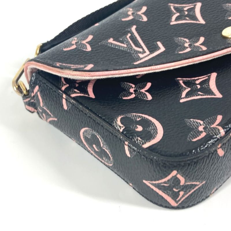 Louis Vuitton Shoulder Bag Mulatto Pochette Felicie Black — view 7