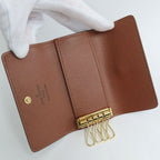 Louis Vuitton Key Case Multicles 4 Monogram Brown Gold Hardware — view 5