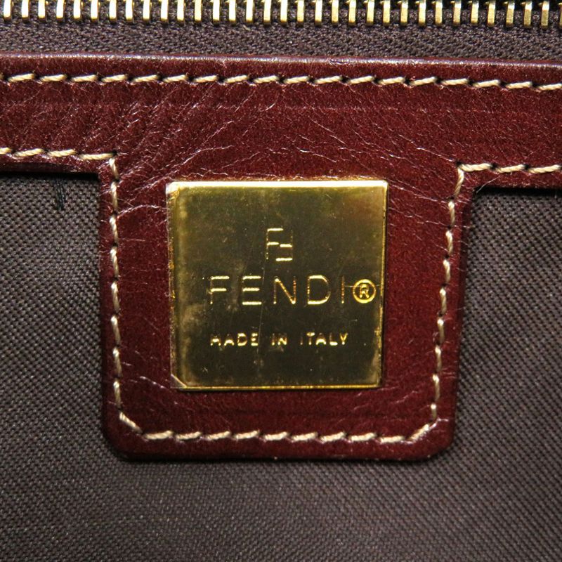 Fendi Zucchino Mamma Bucket Brown Handbag 0894 — view 7