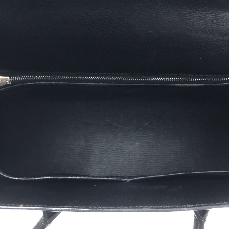Hermes Drag 32 g Engraved Silver Hardware Handbag Black — view 3