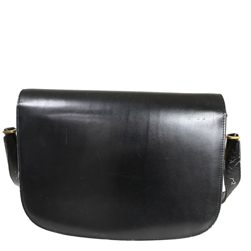 Celine Carriage Shoulder Bag Leather Black 67 Fa291 — view 3