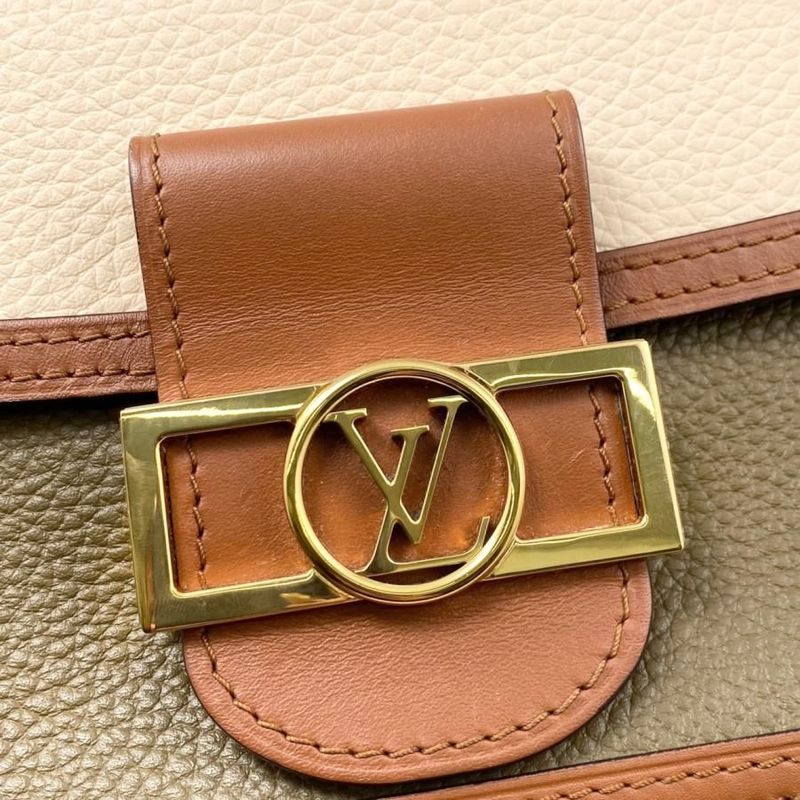 Louis Vuitton Dauphine Mini Taurillon Clemence Beige Khaki Brown — view 7