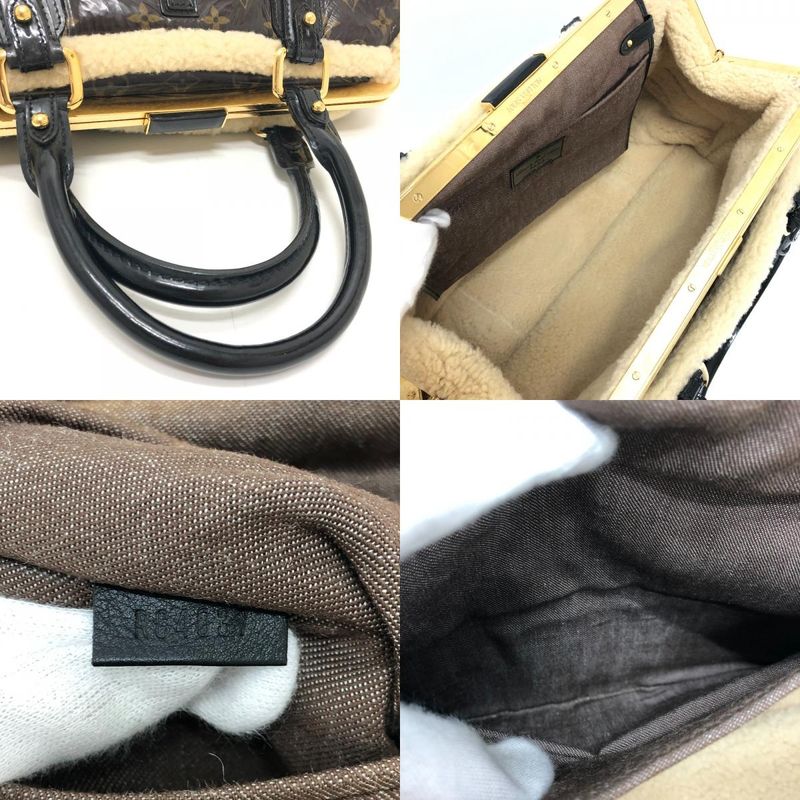 Louis Vuitton Handbag Storm Patent Leather Brown Marron — view 7
