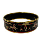 Hermes Bangle Emile GM GP Black Gold Cloisonne Fashionable — view 4