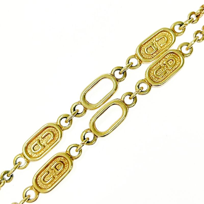 Christian Dior GP CD Logo Long Necklace Women Gold — view 7