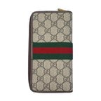 Gucci Bi-Fold Long Wallet Ophidia Zip-Around GG Pattern Double — view 2