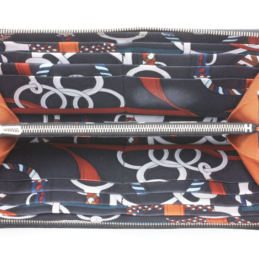 Hermes Long Wallet Azap Silk-in Epson Leather Black — view 6