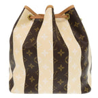 Louis Vuitton Petit Noe Monogram Rayures Beige Brown Shoulder Bag — view 2
