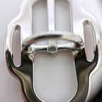 Hermes Scarf Ring Mini Buckle Boucle Silver Red — view 7