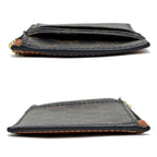 Celine Triomphe Coin Case Holder Tan Gold Hardware Leather — view 5