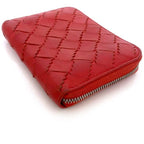 Bottega Veneta Coin Case Red Intrecciato — view 4