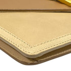 Fendi Chameleon 8 M0284 Clutch Pochette Leather Light Brown Beige — view 3