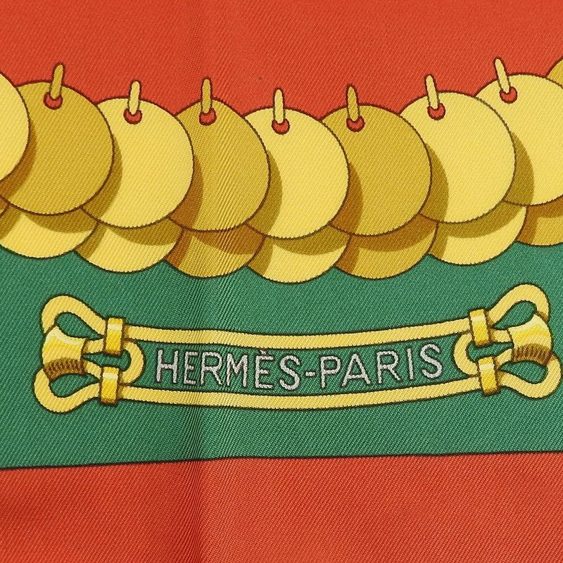 Hermes Scarf Carre 90 Silk 100% Kosmima Universe Blue Green Red — view 6
