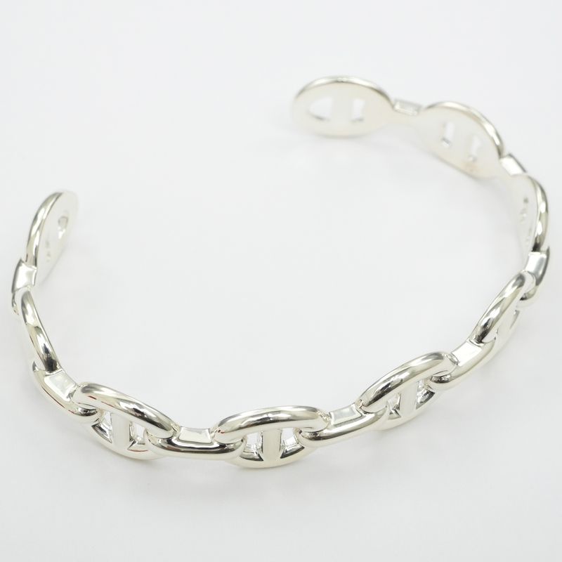 Hermes Chaine Dancre Anchaenne Bangle ST AG 925 Accessories — view 4