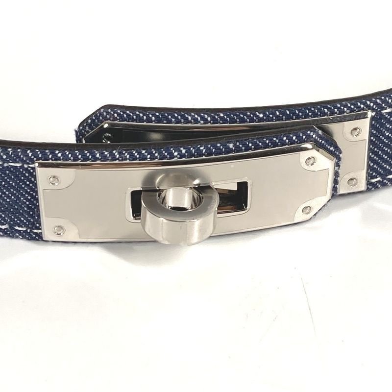 Hermes Belt Jean 18Kelly Denim Blue — view 4