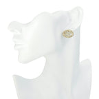 Chanel Stud Earrings Gold Silver — view 8
