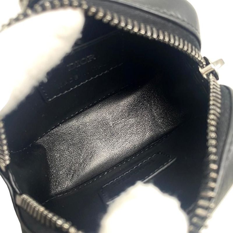 Christian Dior Horizontal Nano Pouch 2 cdp Logo Black Silver — view 7