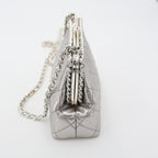 Chanel Fishmouth Chain Shoulder Bag Silver Vintage 3 rd — view 6