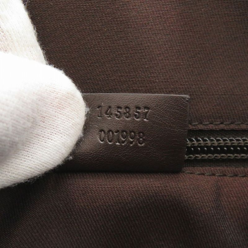 Gucci GG Canvas Brown Shoulder Bag 0470 — view 9