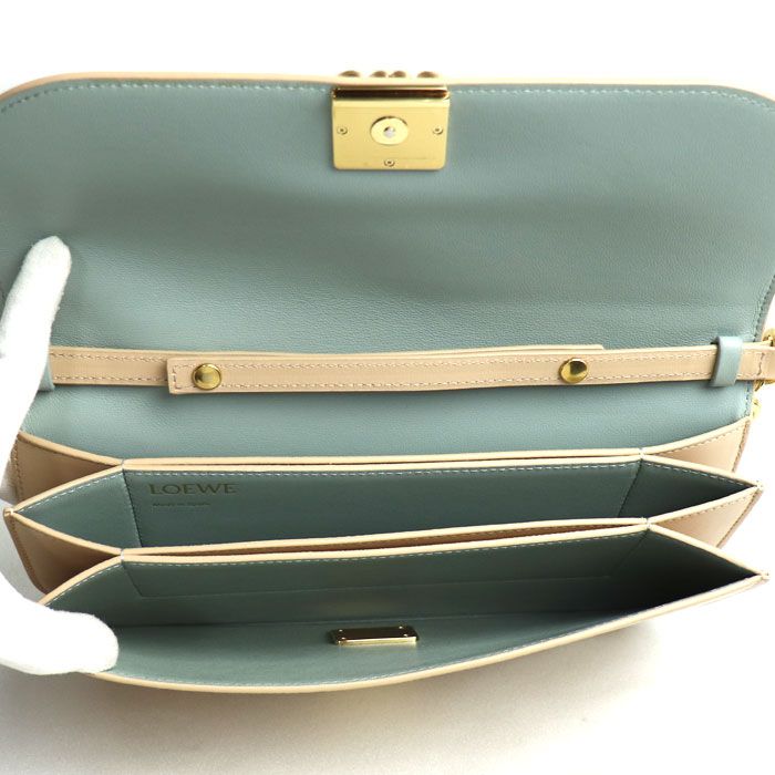 Loewe Goya Long Chain Clutch Bag Beige A896 O45 X01 — view 4