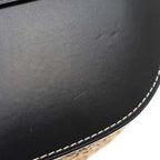 Loewe Gate Raffia Shoulder Bag Naturalblack — view 9