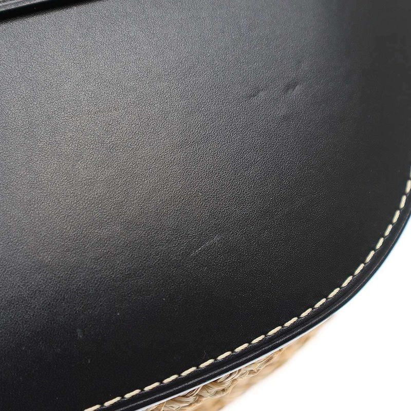 Loewe Gate Raffia Shoulder Bag Naturalblack — view 9