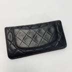 Chanel Quilted Timeless Classic Black Bifold Long Wallet — view 2