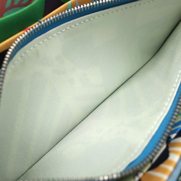 Hermes Long Azap Silk Inn Vaux Epson Vert Fizz Silver Hardware — view 8
