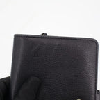 Chanel Camellia Bifold Wallet Leather Black — view 7