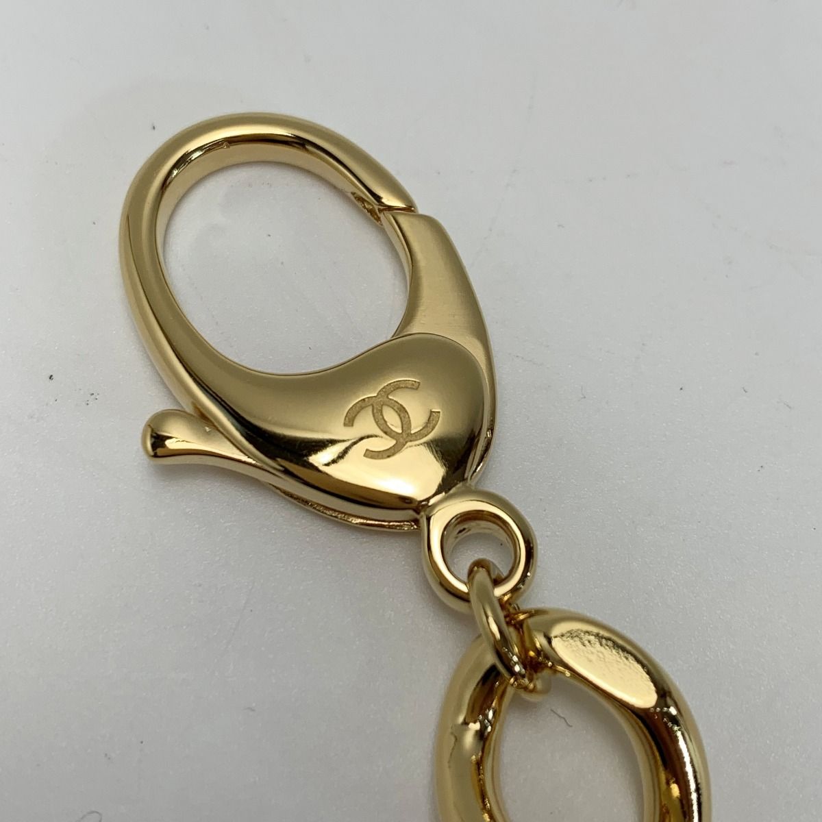 Chanel B24 C Coco Mark Pink Fur Key Holder Charm — view 3