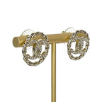 Chanel Gold Coco Mark Rhinestone Circle — view 8