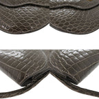 Hermes Paula Porosas Grayish Gold Hardware Shoulder Bag 1143 — view 4