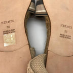 Hermes Espadrille Sandals 39 Blue — view 9