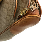 Celine Macadam Pattern Leather Bag Brown — view 7