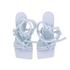 Bottega Veneta Leather Sandals 35 Light Blue — view 7