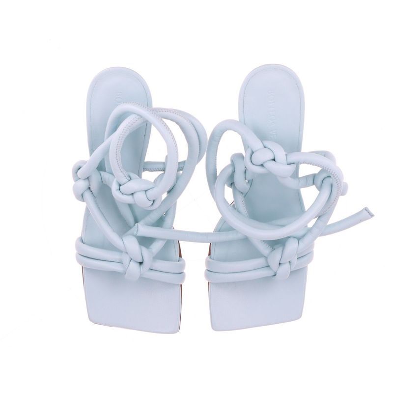 Bottega Veneta Leather Sandals 35 Light Blue — view 7