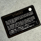 Chanel Coco Button Mark Leather Coin Case Black Gold Hardware Compact — view 8